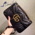 Gucci GG Marmont matelassé leather shoulder bag black 31cm